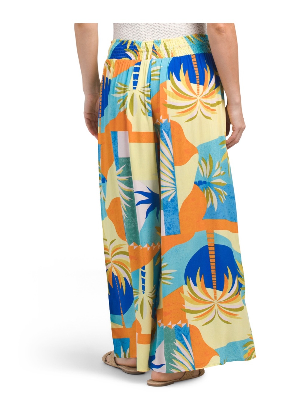 NWT Label of Love Aisha Beach Wide-Leg Cover-Up Pants - Picture 2 of 3